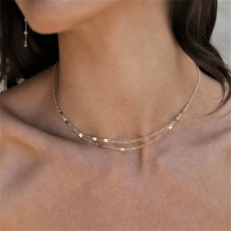 Collier moderne or