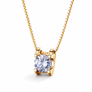 collier transparent diamant
