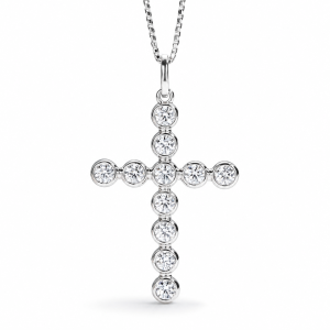 collier croix diamant