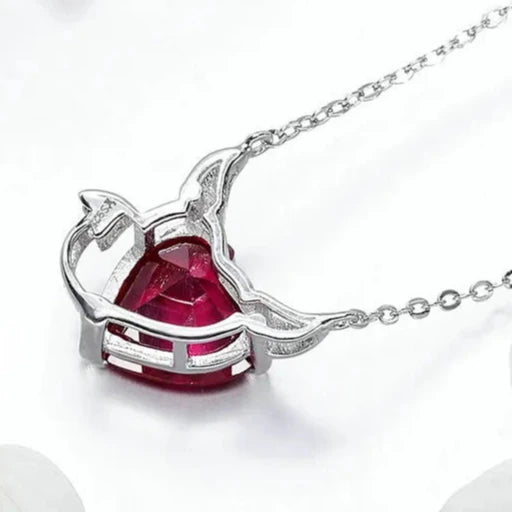 pendentif zircon rouge