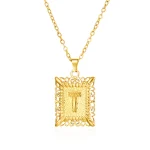 Pendentif dorée lettre "T"