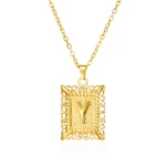 Pendentif dorée lettre "Y"