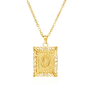 Pendentif dorée lettre "O"