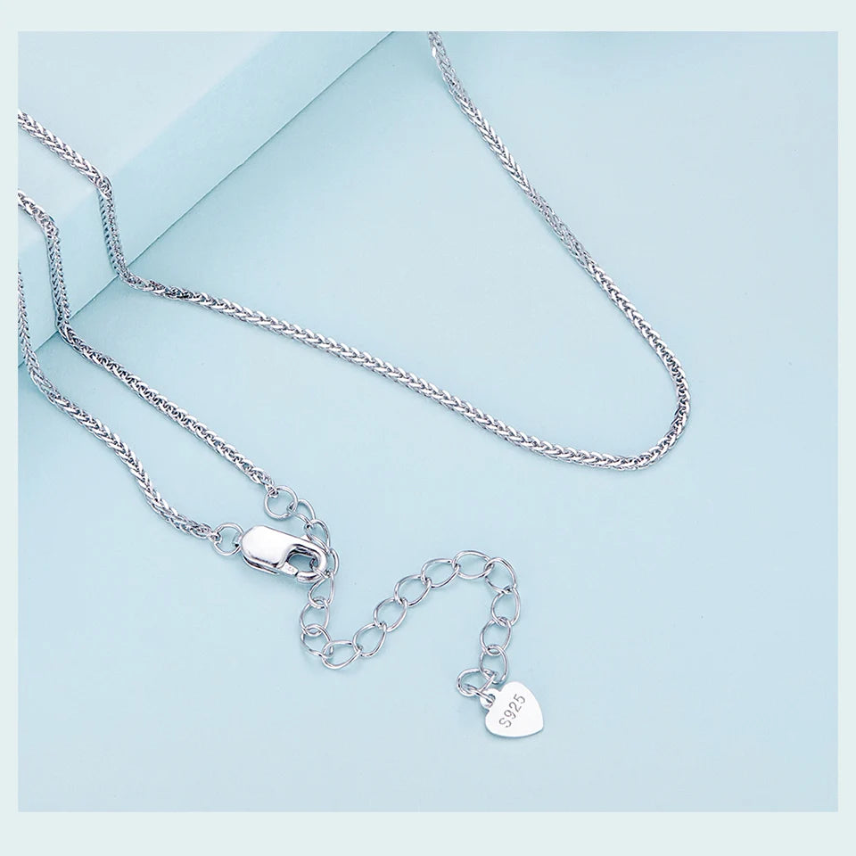 collier délicat argent