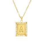 Pendentif dorée lettre "A"