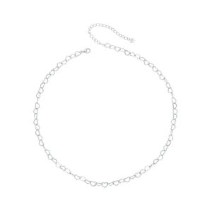 collier coeur argent