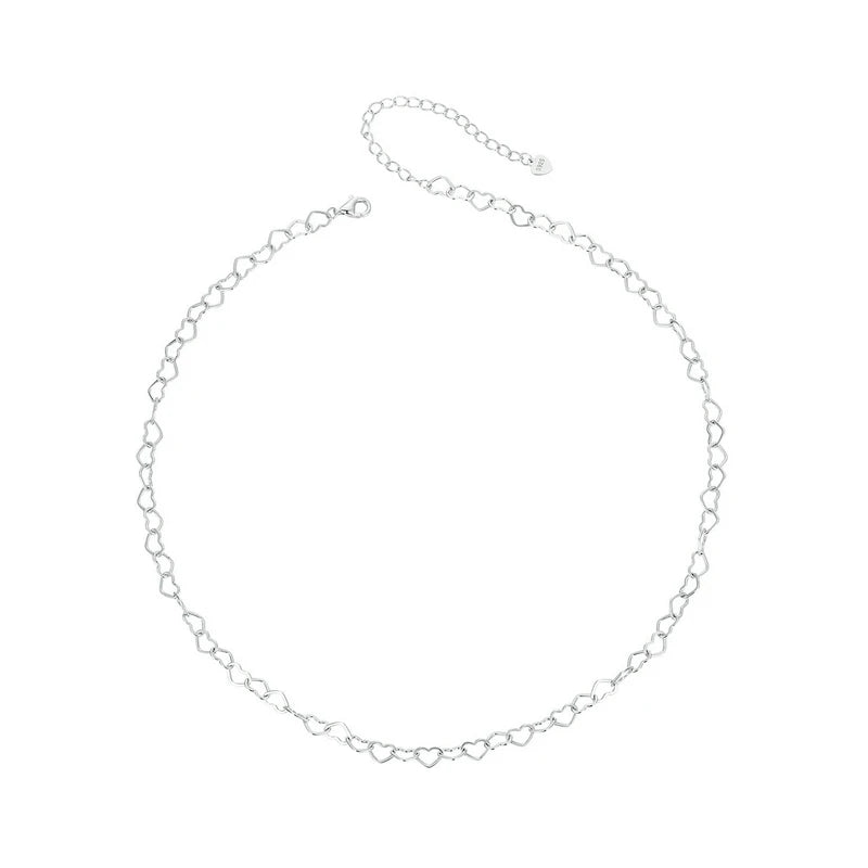 collier coeur argent