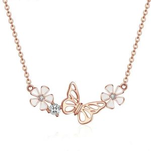 pendentif papillon en argent
