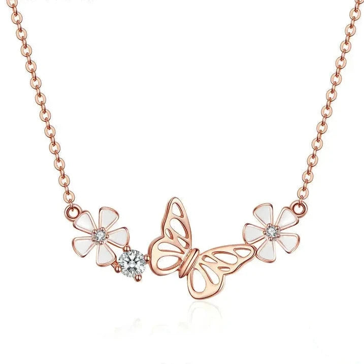 pendentif papillon en argent