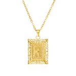 Pendentif dorée lettre "R"