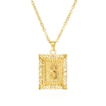 Pendentif dorée lettre "S"