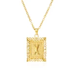 Pendentif dorée lettre "X"