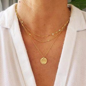 pendentif or jaune