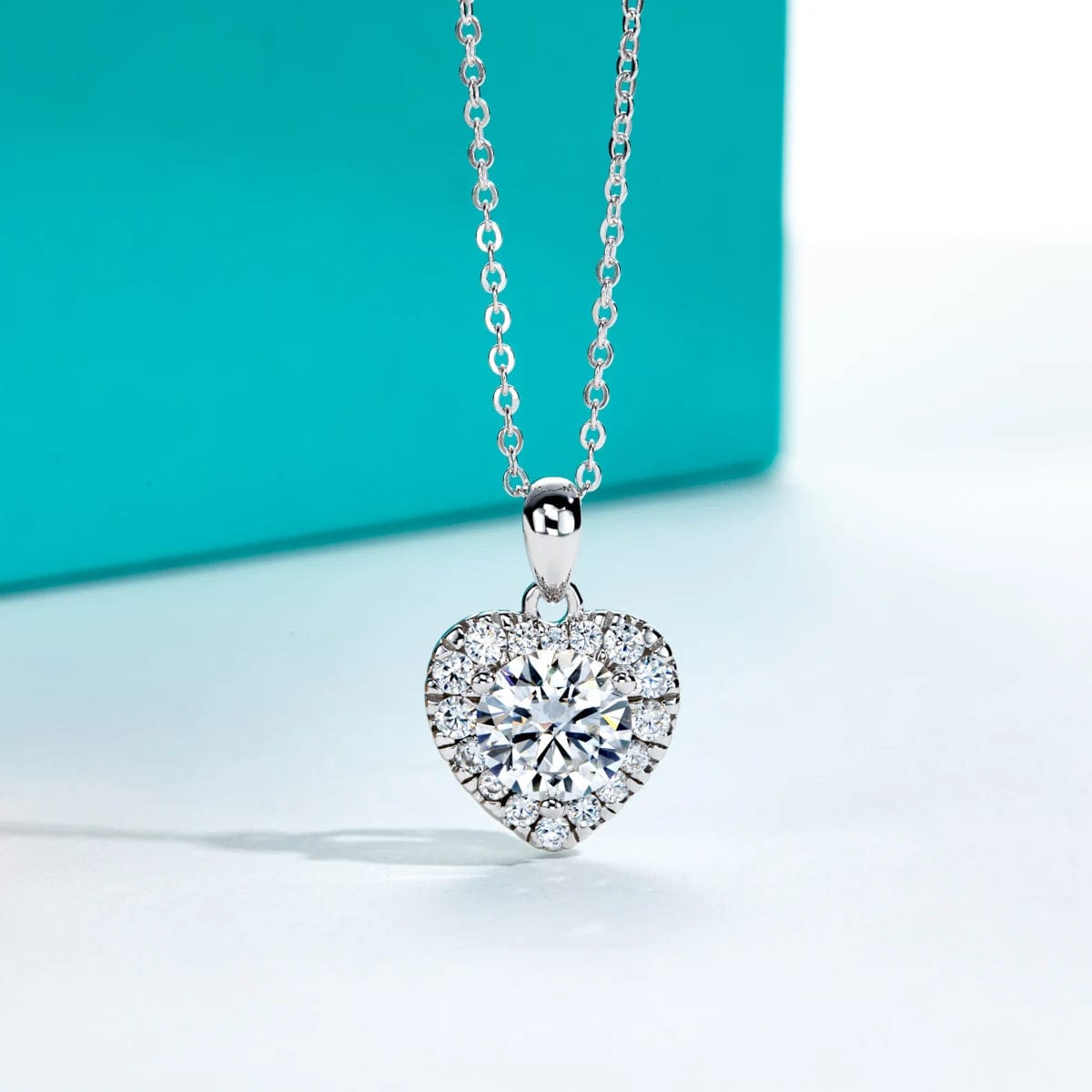 pendentif coeur en diamant