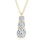 Collier avec trois diamants