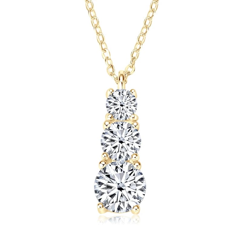 Collier avec trois diamants